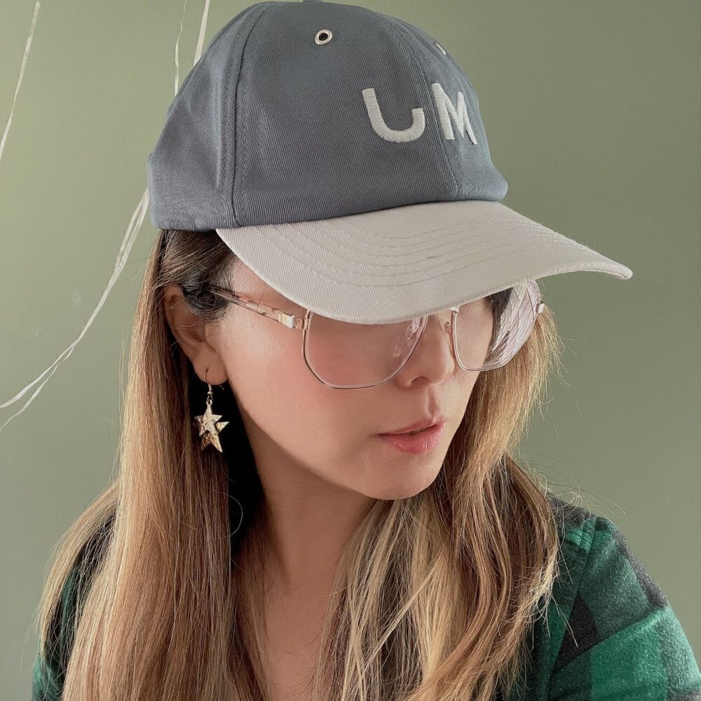 NWT! NEW! Marc Jacobs UNISEX MJ Logo Cap -Blue